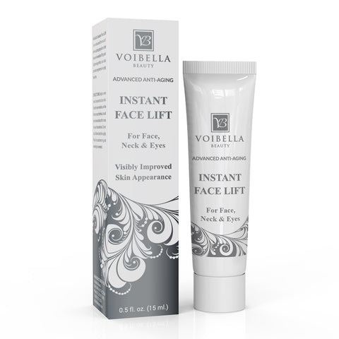 Instant Face Lift Cream - Best Eye, Neck & Face Tightening, Lifting & Firming Serum To Smooth Appearance & Hide Loose Sagging Skin, Puffiness, Fine Lines & Wrinkles Within Minutes (Peptides and Stem Cells)