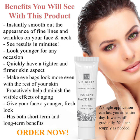Instant Face Lift Cream - Best Eye, Neck & Face Tightening, Lifting & –  VoiBella Beauty